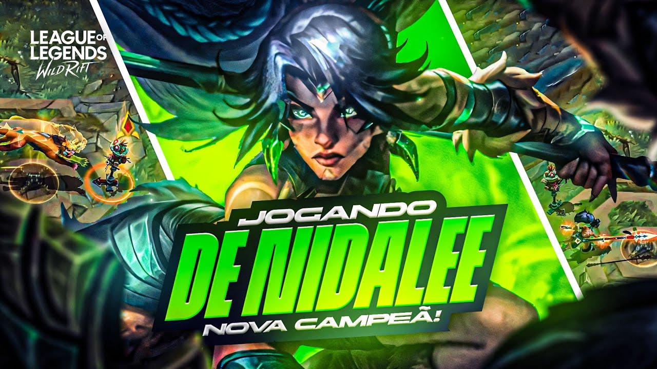 GAMEPLAY DE NIDALEE MID, A NOVA CAMPEÃ VAI CHEGAR QUEBRADA? | LoL Wild Rift