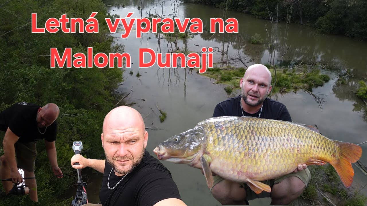 Augustová výprava na Malý Dunaj Jakub Polakovič, lov kapra na rieke, carp fishing