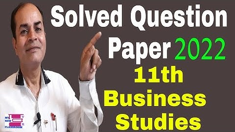 business studies class 11 question Paper solved HBSE 2022 exam by vijay kumar