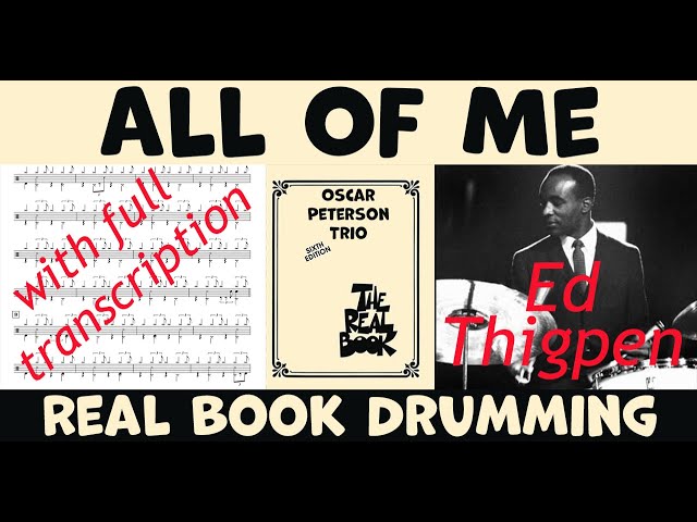 All of Me - The Oscar Peterson Trio – Full Drum Transcription