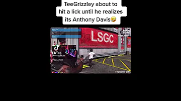 Anthony Davis pulled up on Tee Grizzley on GTA 🎮😭😭🔥 #elitegamerclips