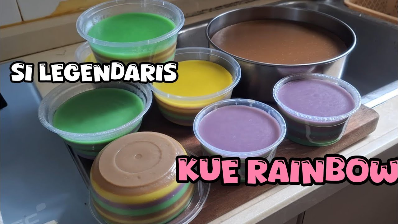 KUE RAINBOW ‼️RESEP KUE LAPIS GURIH MUDAH GANTI GAGAL 