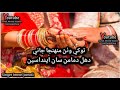 Tokhe Wathan Muhnja Jani Duhl Damaman San Endasen Singer   Imran Jamali Wedding Song 2021