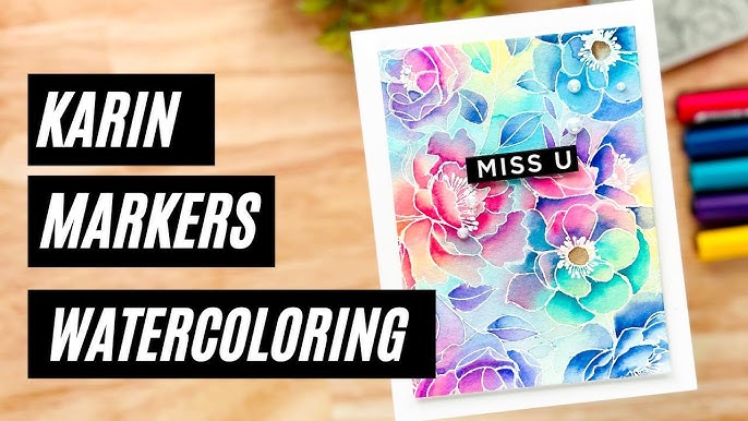 Mail Art with Karin Brushmarker PRO Markers (Brush Lettering) – K Werner  Design Blog