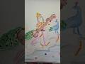 Saraswati Mata drawing with colour(विना के बजैया सातो सूर के रचैया हंस पे सवार होके आजा मोरि मैया)