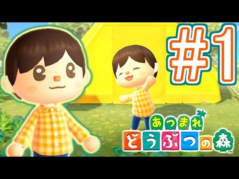 【あつまれ どうぶつの森】ニンテンドースイッチでわくわくの無人島生活!?part1【Animal Crossing: New Horizons 】