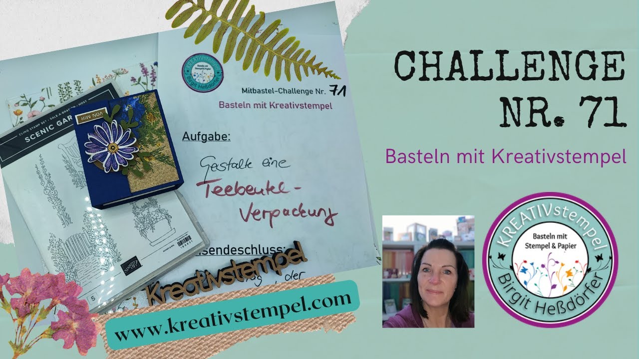 Mitbastel Challenge Nr. 71 / Basteln mit Kreativstempel / Ideen für Neujahrskarten