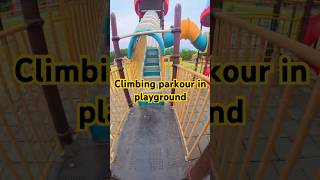 Bela Ciao In Playground Climbing Parkour