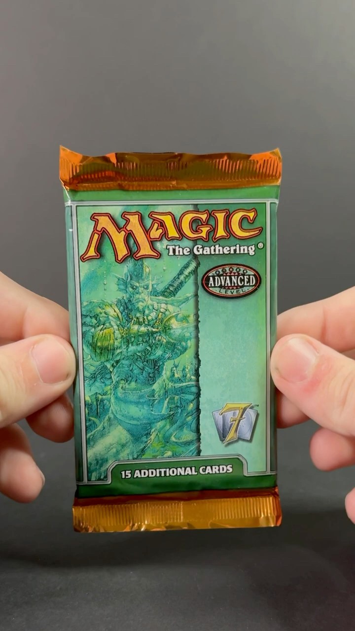 Opening a 7th Edition Booster Pack from 2001 #mtg