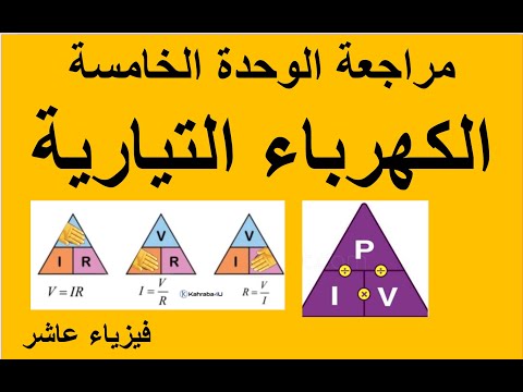 مراجعة الوحدة الخامسة الكهرباء التيارية فيزياء صف عاشر