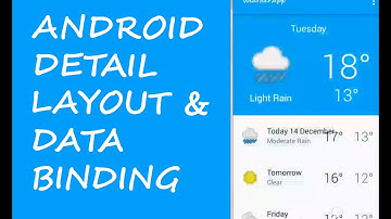 ANDROID DETAIL LAYOUT AND DATA BINDING