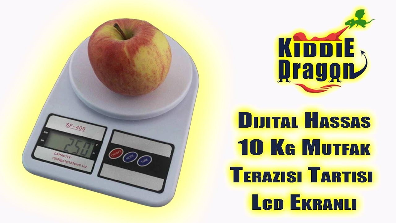 Dijital Hassas 10 Kg Mutfak Terazisi Tartısı Lcd Ekranlı