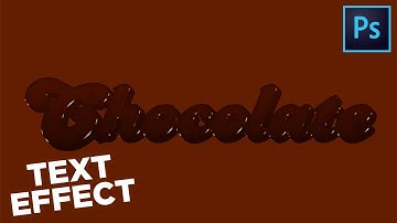 How to Create CHOCOLATE Text-Effect || Photoshop-Tutorial