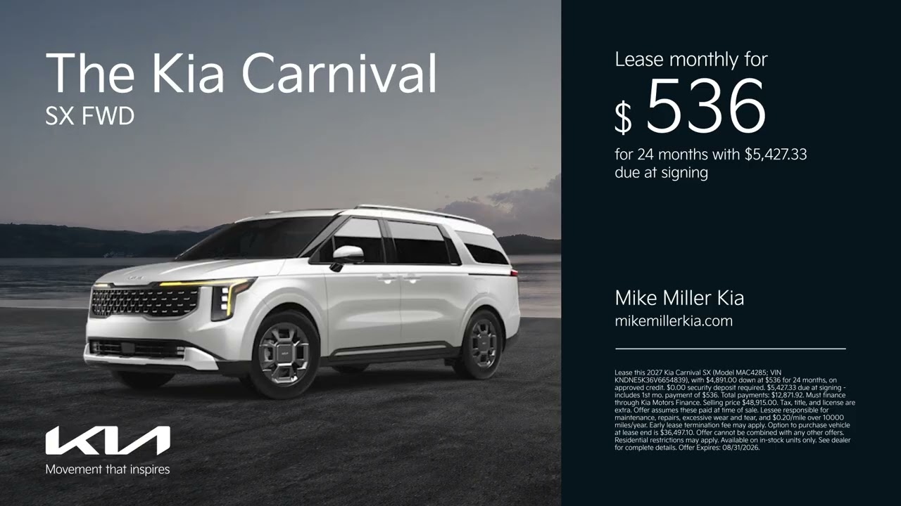 Kia Carnival 08/15/2026 7842669 - YouTube