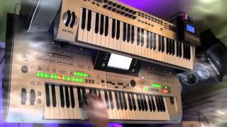 Video thumbnail of "JM Jarre Oxygene 2 - remix on tyros 3"