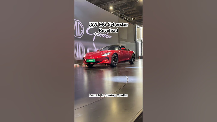 MG revealed the Cyberster sports car at Auto Expo 2025!