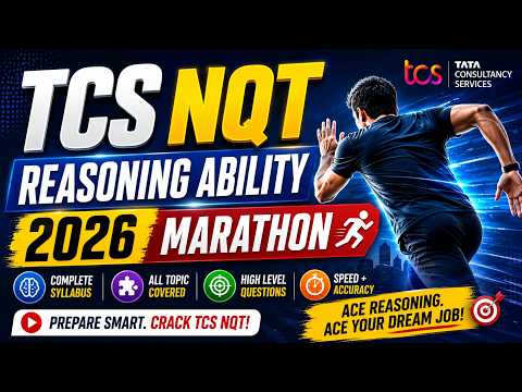 TCS NQT Reasoning Ability 2026 Marathon by Mohan Sir