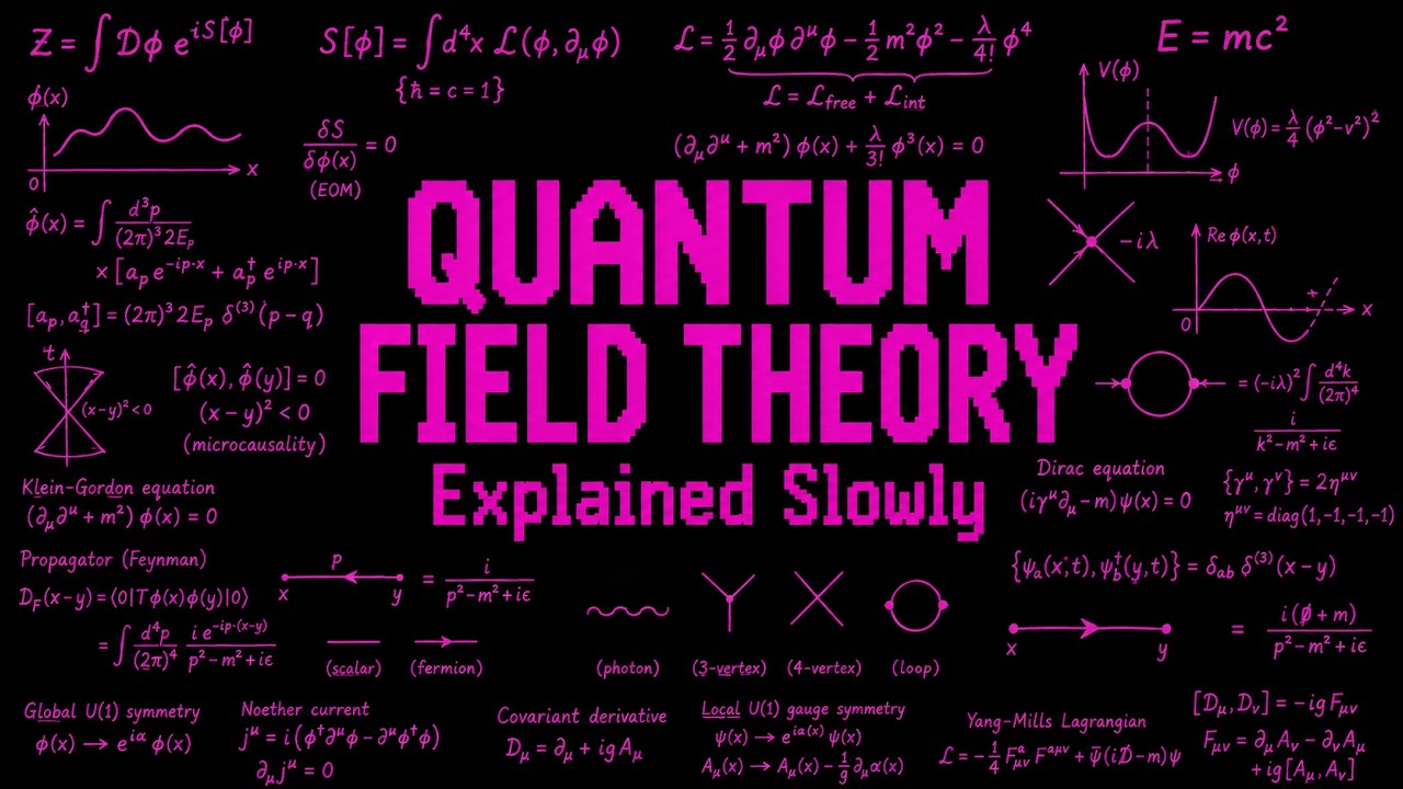 Every Confusing Thing About Quantum Field Theory Explained Slowly (For Sleep)