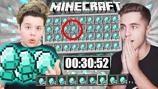 CINE GASESTE CELE MAI MULTE DIAMANTE IN 30 DE MINUTE!! CHALLENGE PE MINECRAFT