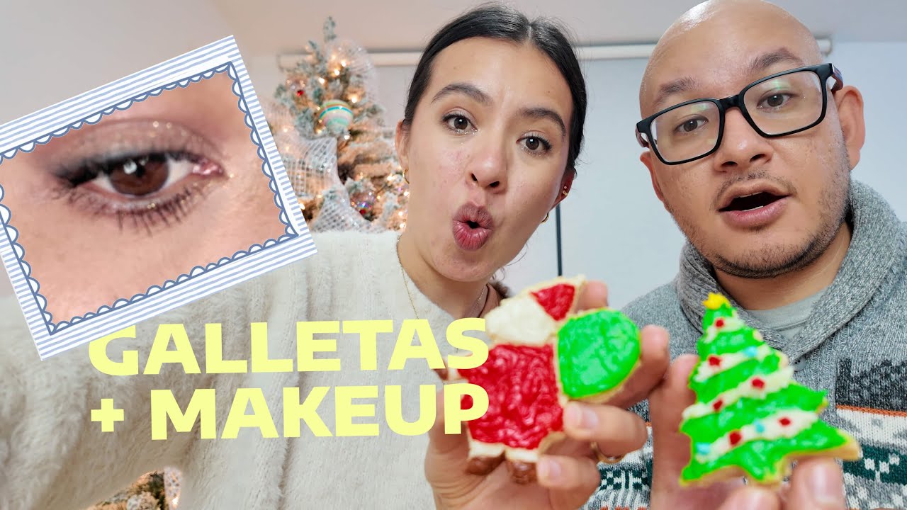 Haciendo makeup y galletas navideñas… en enero | Cozy Vlog 🎄☕
