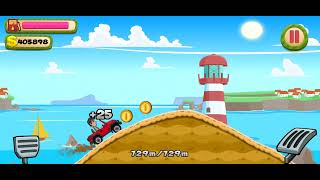 Hill Climb Racing Red Car Race in sea Village Drive Challenge android Race Game Play #gaming #race