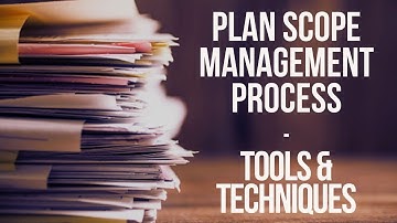 PLAN SCOPE Management - TOOLS & TECHNIQUES | PMBOK | PMP 2025