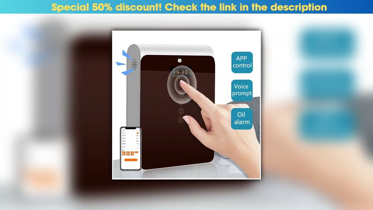 Slide Smart Aroma Diffuser Pure Essential Oil Diffuser Mobile Phone Control For Home Shopping Mall•