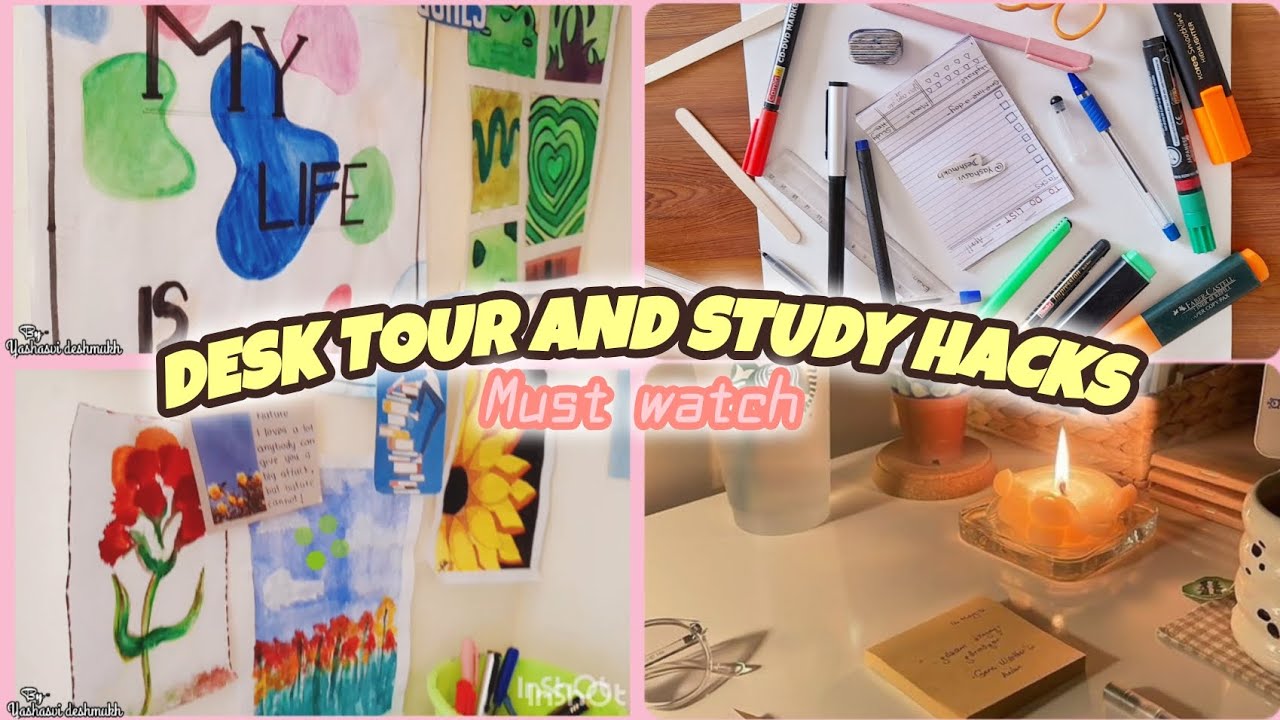 Study Table Vlog 🦋How to create aesthetic study vlogs? 🍡| my study table tour 🪬🧿| study ...