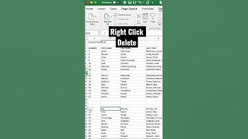 How to delete rows in Excel. #excel #exceltutorial