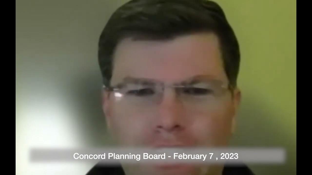 Concord Planning Board February 7, 2023 YouTube