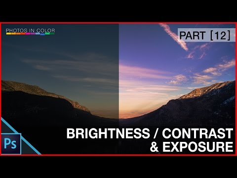 Photoshop Brighten a picture - Brightness, contrast and exposure Tutorial