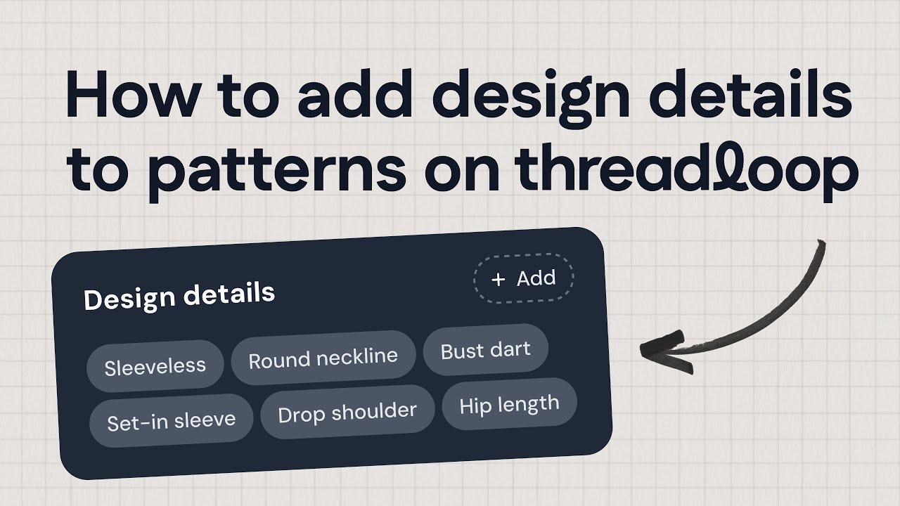 Design Thread Of Code How to add design details to patterns on Threadloop - YouTube