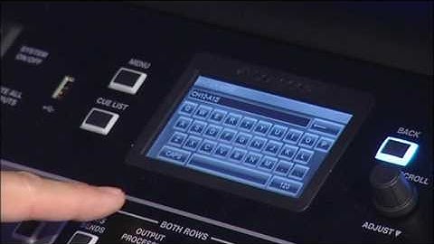 Soundcraft Si Series - Naming Channels