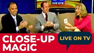 Corporate Magician, Kostya Kimlat, amazes on LIVE Television