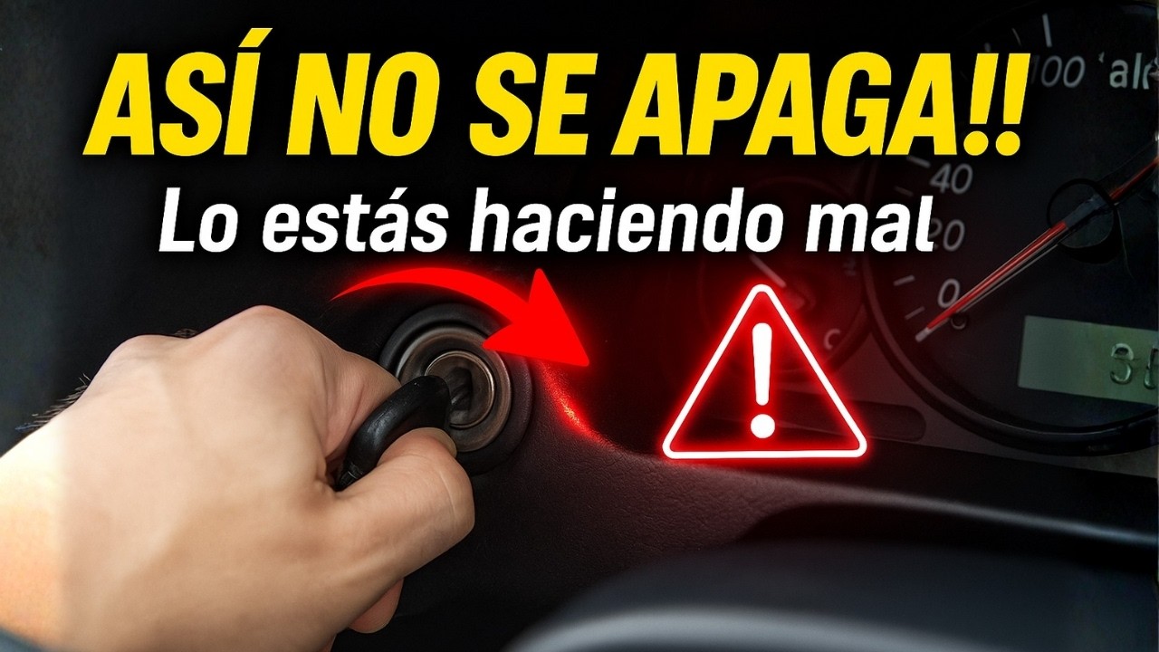 ASÍ NO SE APAGA UN CARRO (lo has hecho mal toda la vida)