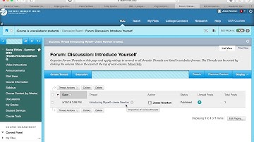 Creating a Discussion Thread
