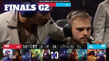 C9 vs 100 - Game 2 | Grand Finals S12 LCS Summer 2022 | Cloud 9 vs 100 Thieves G2