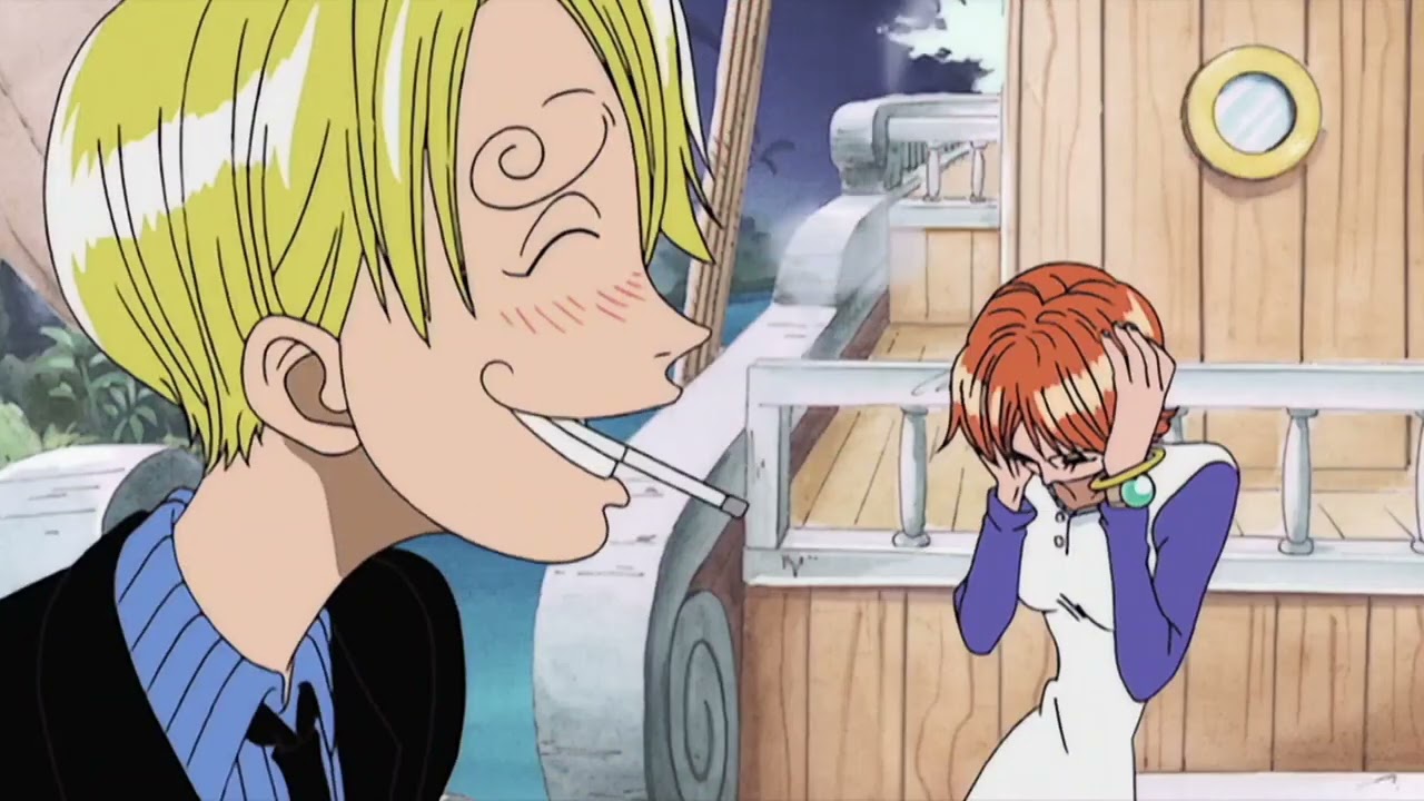 usopp funny scene while sanji says cute