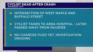 Cyclist dead after crash in Johnson City