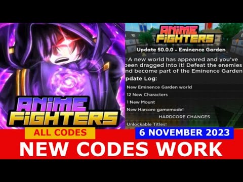 NEW CODES* [HARDCORE Mode+ x7 Event] Anime Fighters Simulator ROBLOX, ALL  CODES
