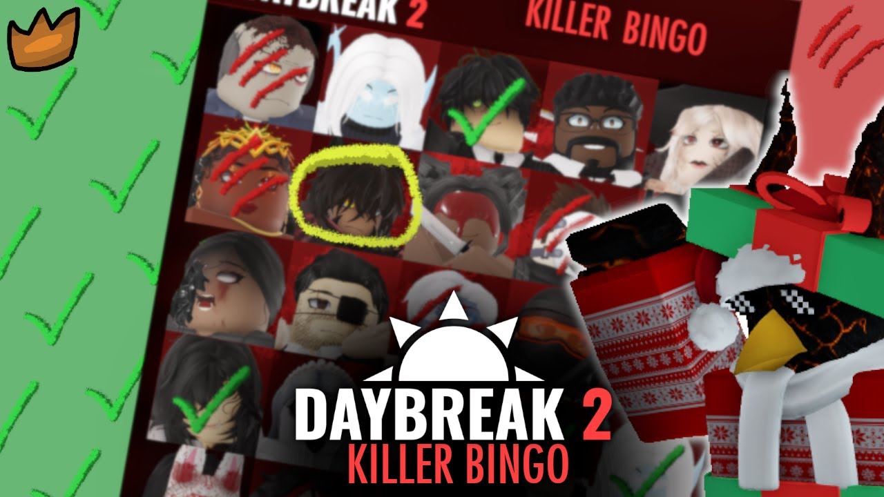 Roblox Daybreak 2 KILLER BINGO