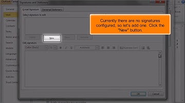 Outlook 2010: How to Setup Your Signature