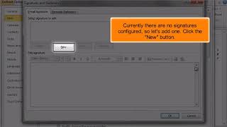 Outlook 2010: How to Setup Your Signature