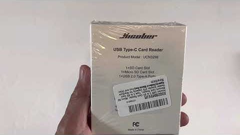Unboxing of Hicober USB C to SD Card Reader, Micro SD Memory Card Reader, Type C to SD Card Reader