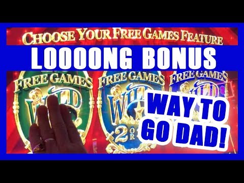😮My Dad's LOONNNG Bonanza Bonus #RETRIGGER + Mom's Betty Boop!! ✦ Slot Machine Pokies w Brian C