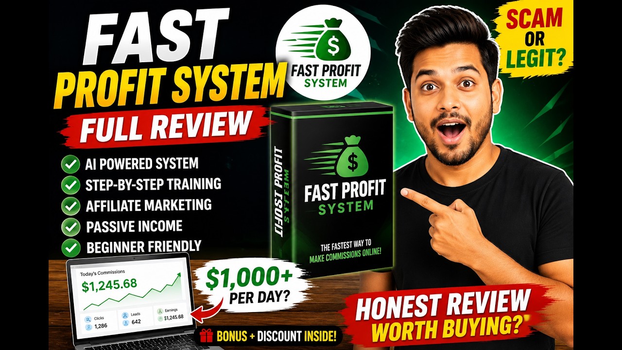 Fast Profit System Review 2026 | AI Affiliate Marketing System | Full Demo & Honest Review