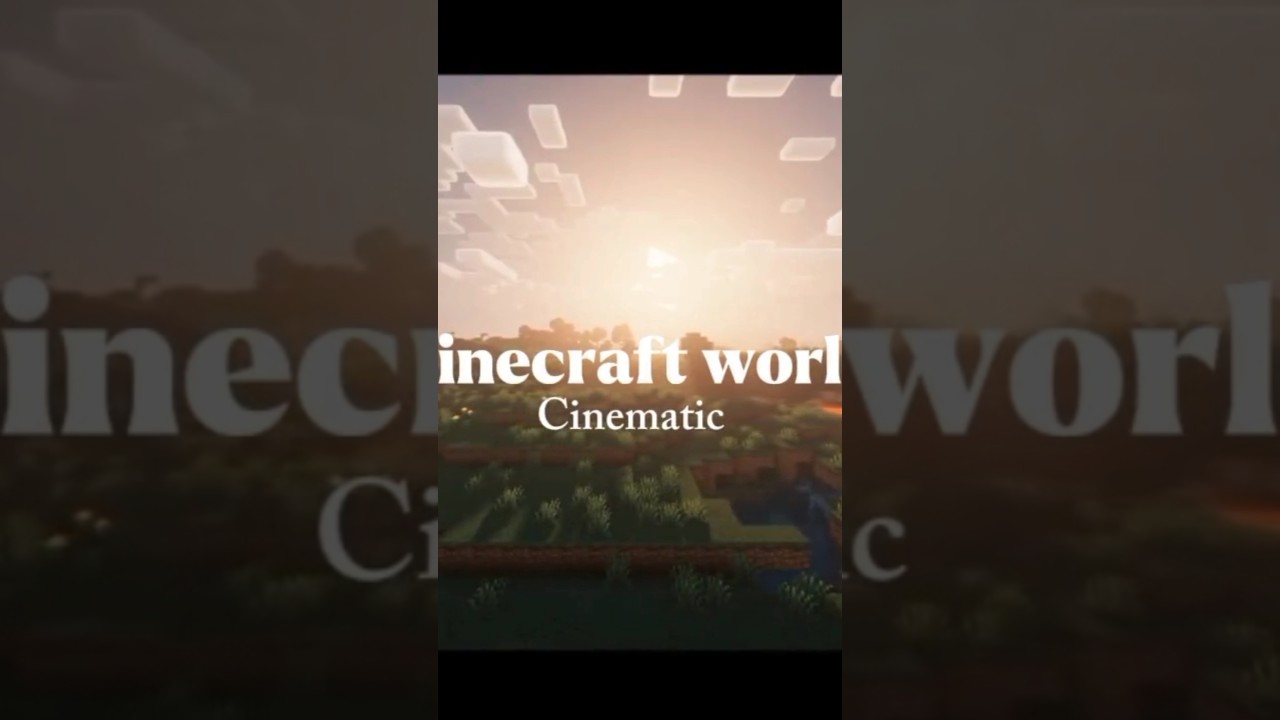 The Most BEAUTIFUL Minecraft Cinematic Today 