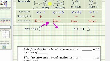 Ex: Find the Intervals Incr/Decr and Relative Extrema Using the First Derivative