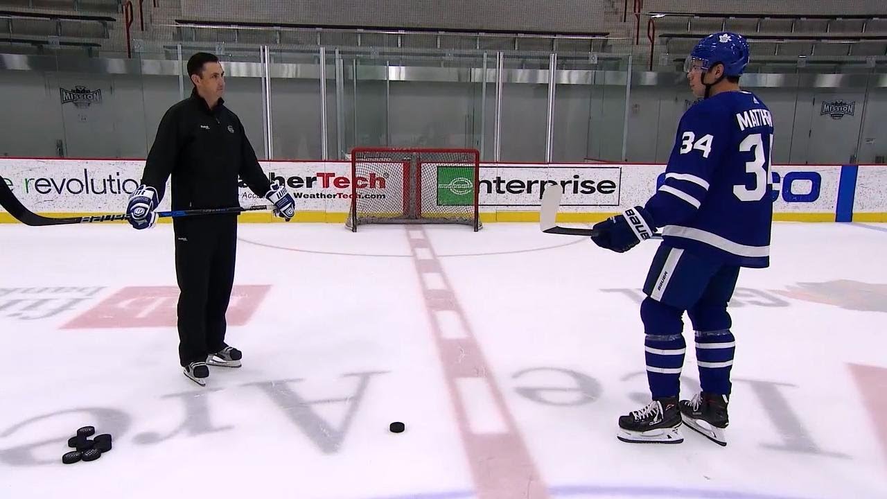 NHL Network Ice Time Auston Matthews demonstrates his snap shot YouTube