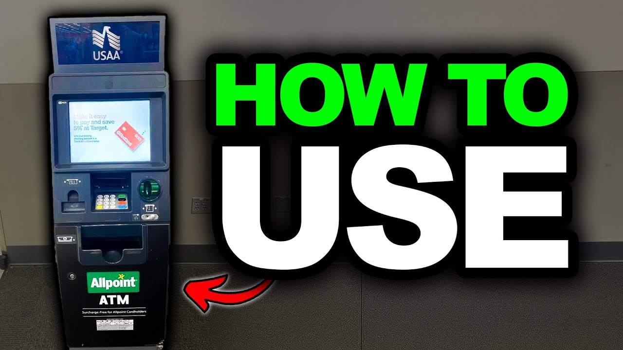 How To Use USAA Bank ATM Machine 2025 - How To Withdraw/Deposit Cash Or